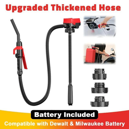 🔥Cordless Fuel Transfer Pump Compatible | with DeWalt 20V & Milwaukee 18V Batteries