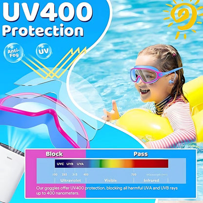 Kiggles™ Kids Swim Goggles – No Leak, No Fog, Perfect Fit