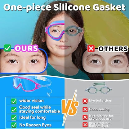 Kiggles™ Kids Swim Goggles – No Leak, No Fog, Perfect Fit