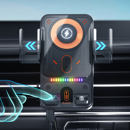 🔥HOT SALE 49% OFF🎁⚡Over 50K sold! 📱Smart 2-in-1 Car Rotating Mobile Phone Holder & Wireless Charger⚡